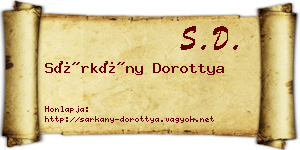 Sárkány Dorottya névjegykártya