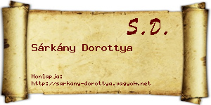 Sárkány Dorottya névjegykártya