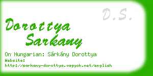 dorottya sarkany business card